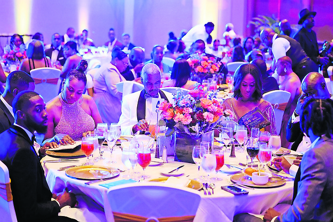 Some of the attendees at the Kingdor Parkinson Foundation 24th Gala Ball at Baha Mar. Photo: Dante Carrer/Tribune Staff