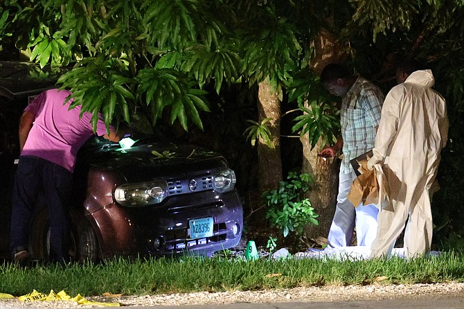 The scene of the murder on Hanna Road. Photo: Dante Carrer/Tribune Staff