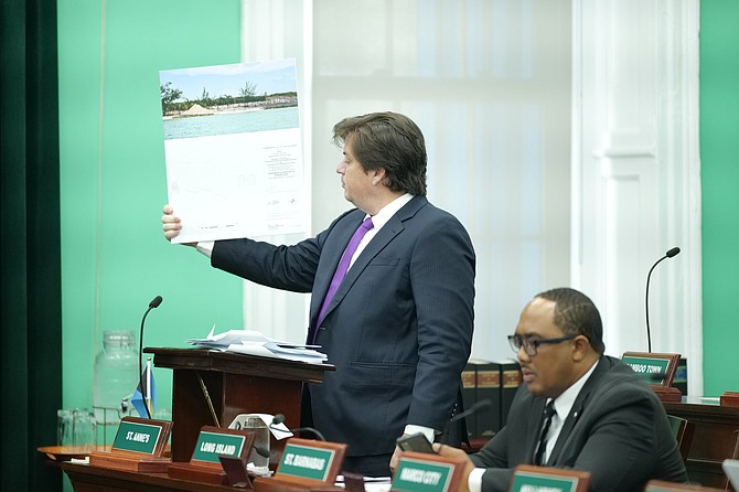 Adrian White MP in the House of Assembly. Photo: Chappell Whyms Jr