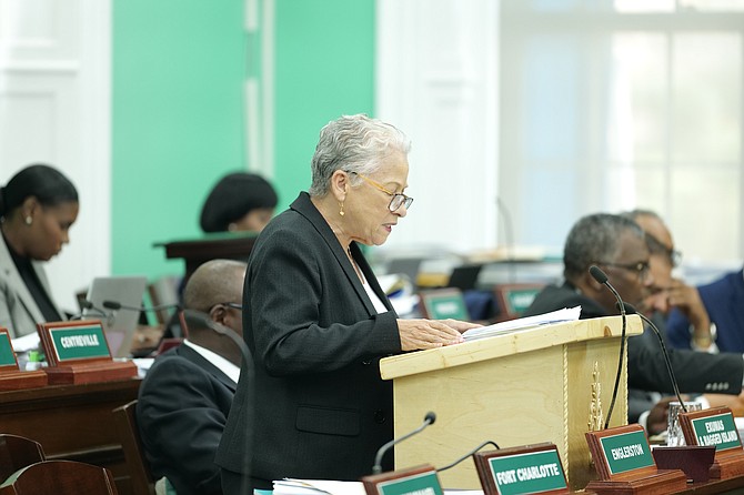 Minister Glenys Hanna Martin in the Bahamas in House on July 17, 2024.
Photo by: Chappell Whyms Jr.