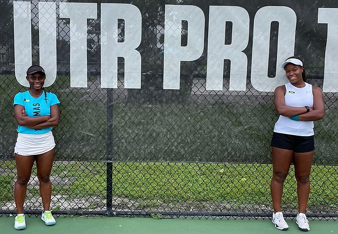BAHAMIAN Sydney Clarke and her doubles partner Najah Dawson.