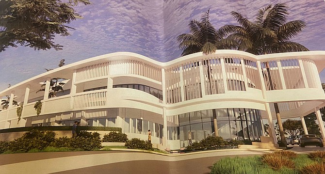 Rendering for the new expansion to the Lyford Cay hospital