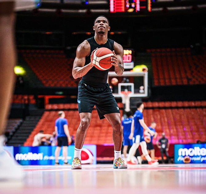 Senior men’s national basketball team member Franco Miller Jr in action.