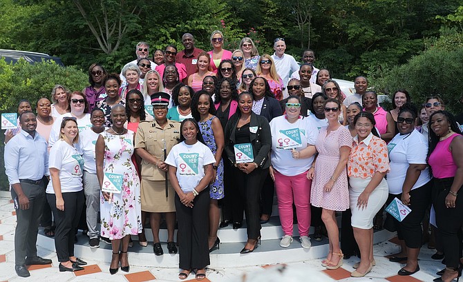 A group photo of attendees at the Women’s Equality Day Luncheon hosted by the United States Embassy August 26th 2024. photo by Nikia Charlton