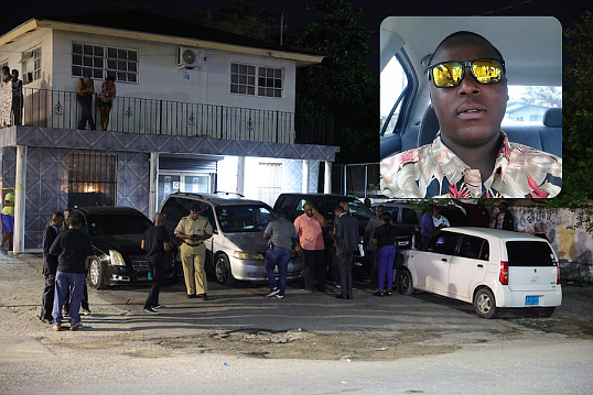 Valentino Bowe (inset) was killed when gunmen opened fire on him and two other men in the yard of a bar in Windsor Place on September 2, 2024.