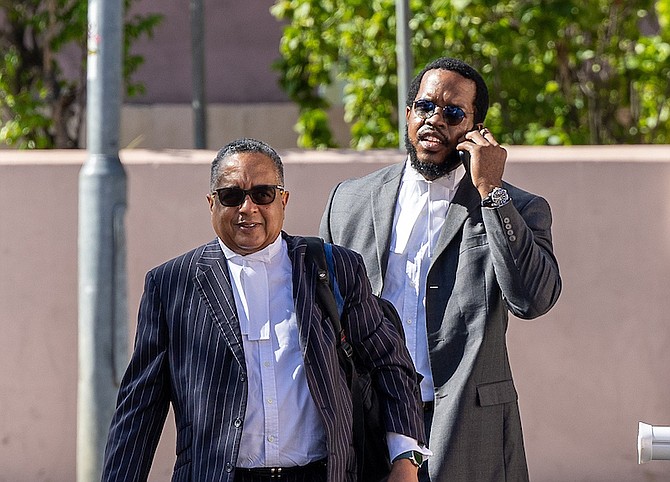 Attorney Damian Gomez KC outside court on August 26, 2024. Photo: Dante Carrer/Tribune Staff