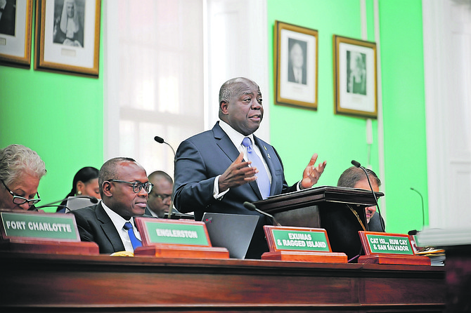 Prime Minister Philip Davis in the House of Assembly on Wednesday, September 25. Photo: Chappell Whyms Jr