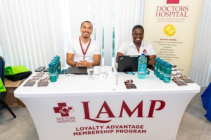 Doctors Hospital LAMP program team at 20th Annual Abaco Business Outlook.