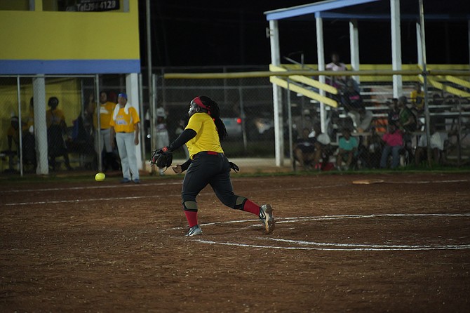 The Sunshine Auto Wildcats completed their New Providence Softball Association’s Van ‘Lil Joe’ Johnson’s best-of-seven championship series with a four-game sweep over the Johnson’s Lady Operators in the Bankers Field at the Baillou Hills Sporting Complex on September 28, 2024. Photo: Chappell Whyms Jr