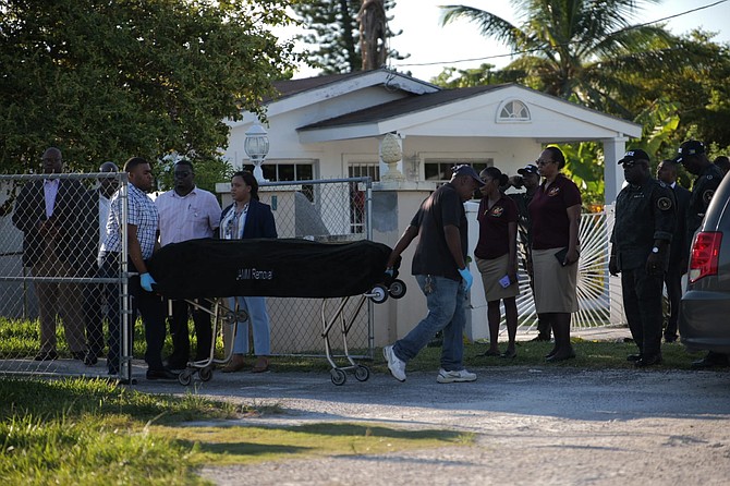 The scene of yesterday’s shooting in which a man was killed. Photo Chappell Whyms Jr