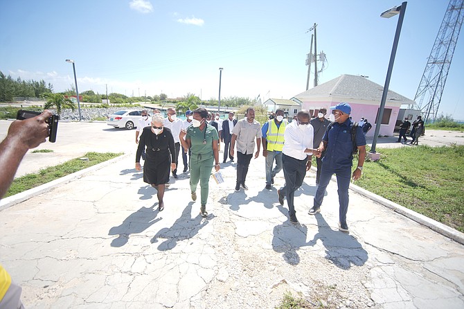 The government and DRM officials conducted a damage assessment in Inagua on October 23, 2024 following the passage of Hurricane Oscar.