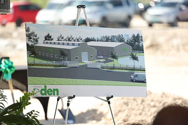 The groundbreaking ceremony for Eden Recycling and Manufacturing on October 24, 2024. Photo: Dante Carrer/Tribune Staff