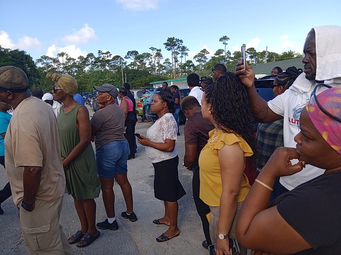 The scene in Grand Bahama amid protests over claims connected to a care home on October 24, 2024.