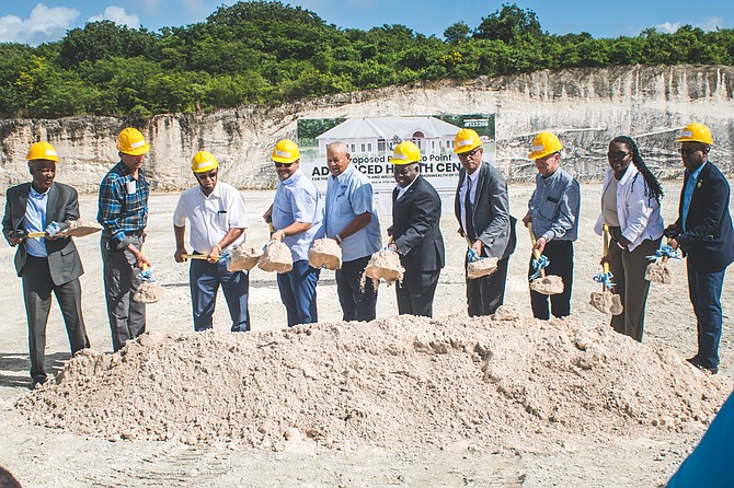 The groundbreaking ceremony in Eleuthera. 
Photo: Devante Butler