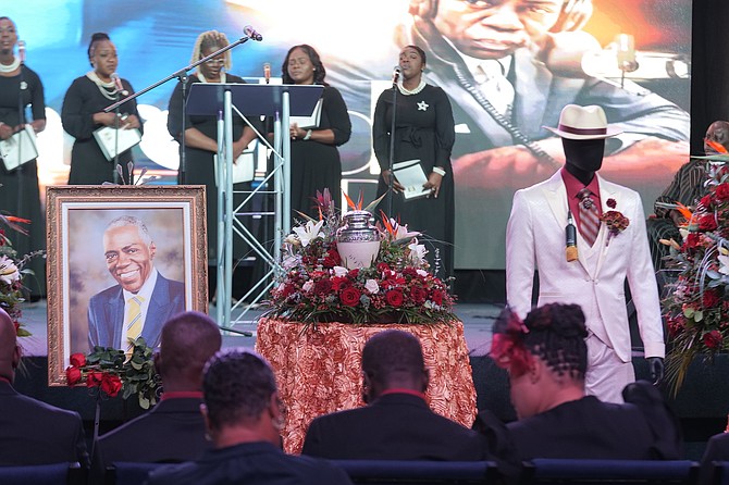 The funeral of Darold Miller. Photo: Nikia Charlton