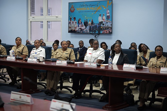 The Royal Bahamas Police Force celebrates 60 years of women in policing on November 12, 2024. Photo: Nikia Charlton