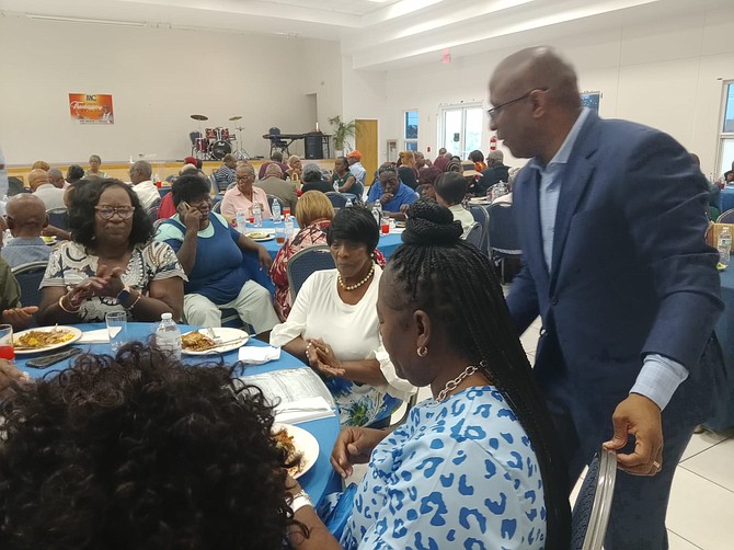 Marco City MP Michael Pintard hosted a Thanksgiving luncheon at November 28, 2024 for more than 200 senior citizens in his constituency.