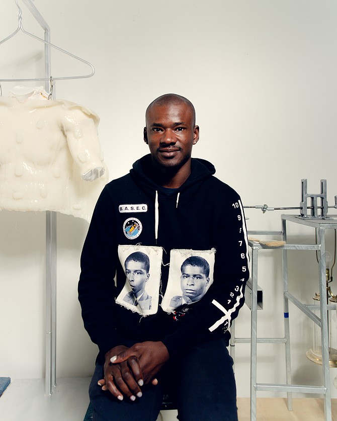 Jeffrey Meris, artist and Harry C Moore Scholar. 
Photo: Will Pippin/Cultured Mag