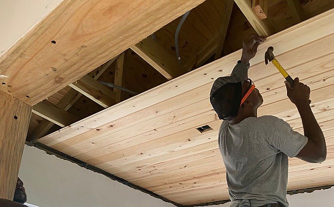 Retired Defence Force Captain Whitfield Neely rebuilds after a fire destroyed his home in May 2024.