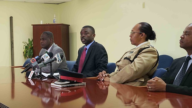 Chief Superintendent Anton Rahming speaks at a press conference on December 30, 2024. Photo: Nikia Charlton