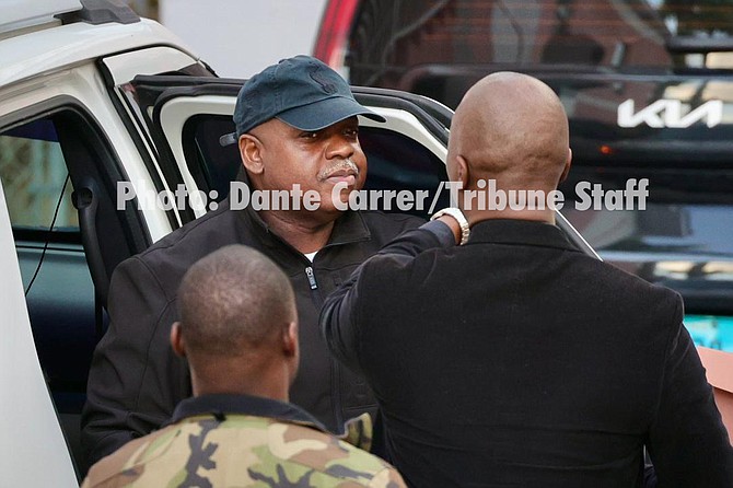 Former police officer Michael Johnson outside court on Tuesday, January 7, 2025. 
Photo: Dante Carrer/Tribune Staff