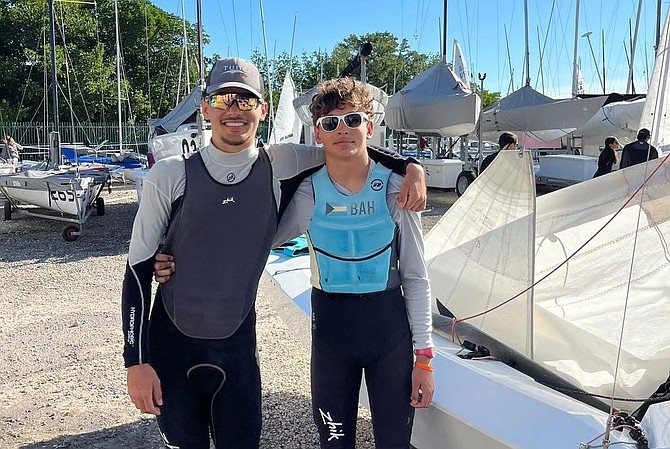 Bahamian sailing brothers Norman and Nash Cartwright teamed up at the Miami Snipe Invitational (U30) hosted in Miami, Florida, over the weekend.