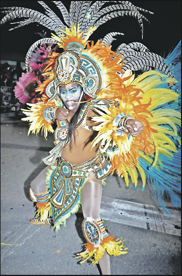 The Swingers, winners of Grand Bahama’s Pineyard Rush Junkanoo Parade. Photos: Vandyke Hepburn