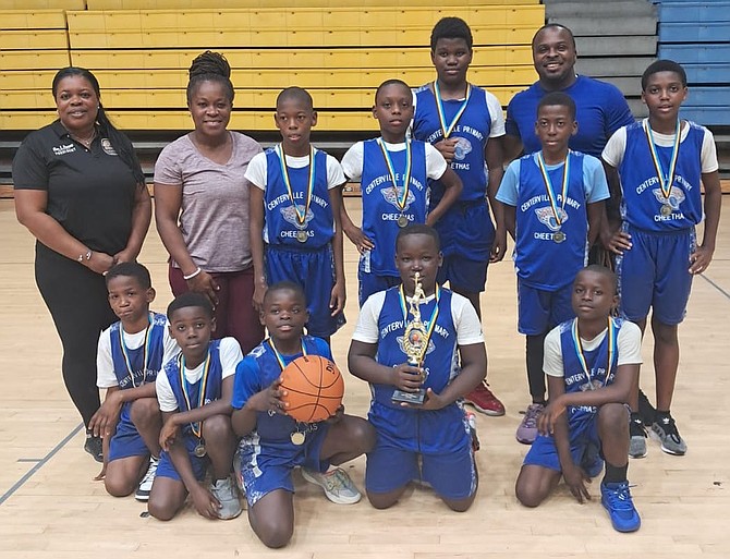 JP Thompson emerged as the boys champions of the New Providence Public Primary Schools Sports Association’s Sherman Smith Basketball Tournament.