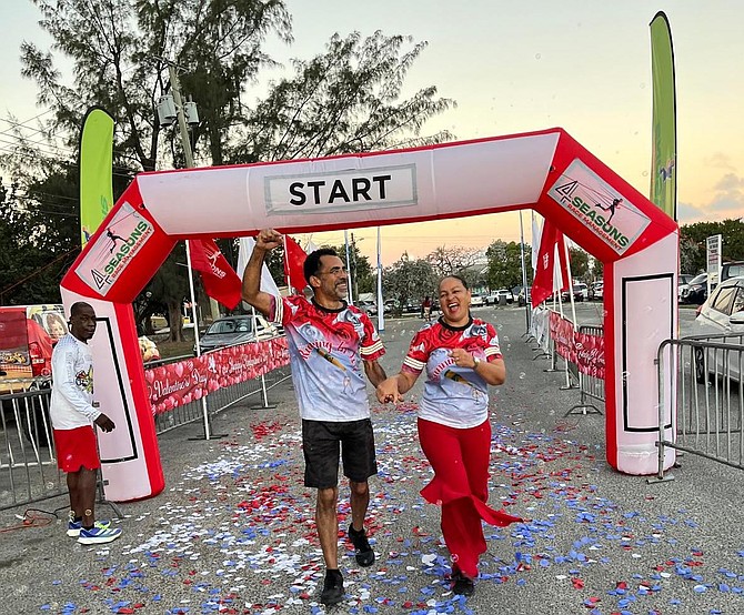 The third edition of Running in Love was a success at Arawak Cay on Saturday. The event brought out scores of lovers and friends to participate in the annual fun run/walk event.