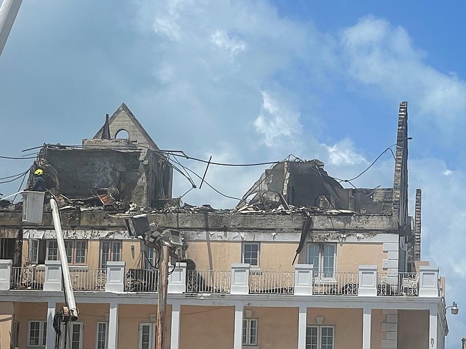 Victoria Court after the fire