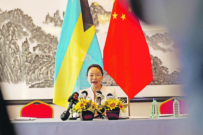 Chinese Ambassador Yan Jiarong.
Photo: Chappell Whyms Jr