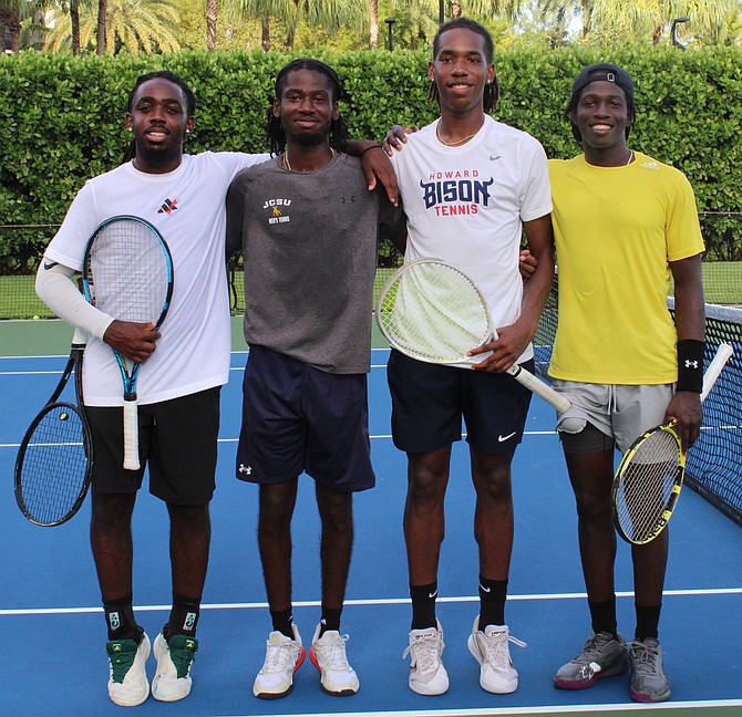 (L-R) Davis Cuppers Denali Nottage, Kofi Bowe, Michael Major Jr and Donte Armbrister.