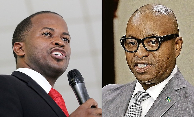 Jamal Moss (left) and Darren Henfield