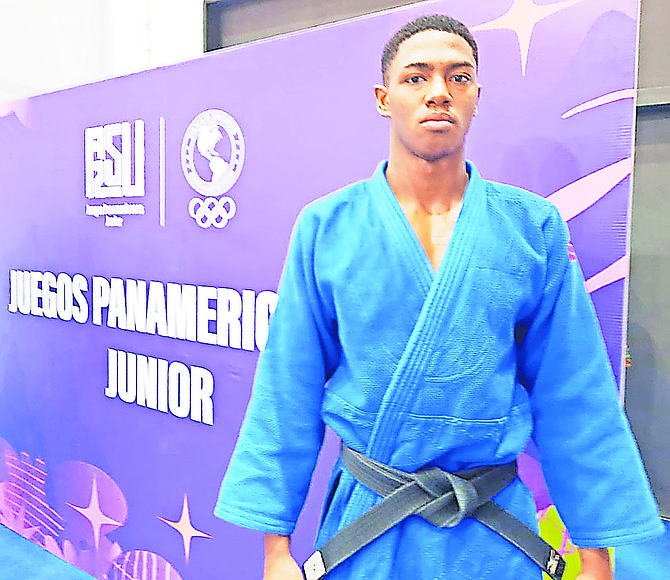 Xavion Johnson immediately after his bronze medal win.