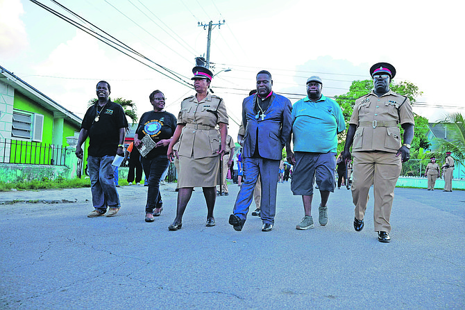 A walkabout was held in the Englerston community last night. 

Photos: Nikia Charlton