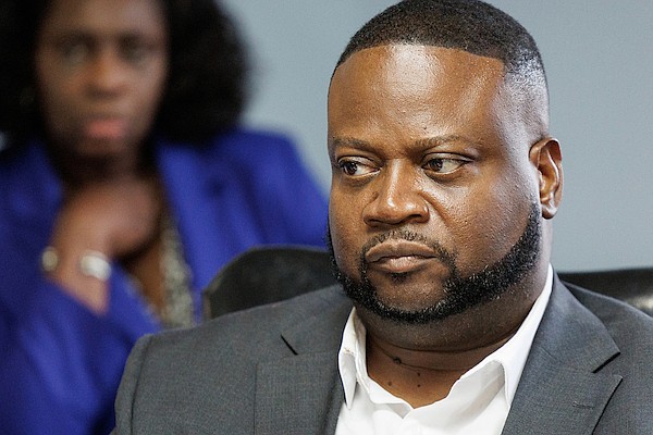 General Manager of the Broadcasting Corporation of The Bahamas Clint Watson during a ceremony for the signing of an industrial agreement between the BCPOU and the Broadcasting Corporation of the Bahamas at the corporation’s headquarters on August 20, 2025. Photo: Dante Carrer/Tribune Staff
