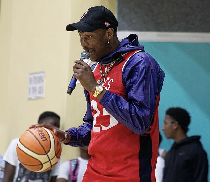 Bahamian NBA player Kai Jones, shown above, hosted his inaugural 1 Up Cup basketball tournament at the Kendal G.L. Issacs Gymnasium on September 6, 2025. Photo: Jaheim Pennerman