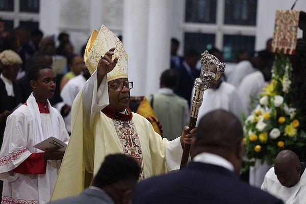 Anglican Bishop Laish Boyd speaks during the Diocese of The Bahamas and The Turks & Caicos Islands’ 122nd Session of Diocesan Synod at Christ Church Cathedral on October 20, 2025. Photo: Dante Carrer/Tribune Staff