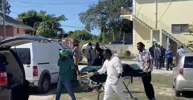 The scene of a police-involved shooting at Cooper's Terrance off Kemp Road on November 18, 2025.