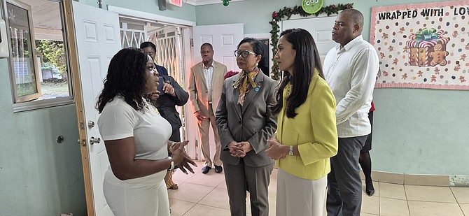 British High Commissioner Smita Rossetti was joined by Ann-Marie Davis, spouse of the prime minister, for a joint pre-Christmas visit to the Bahamas Children’s Emergency Hostel on December 3, 2025.