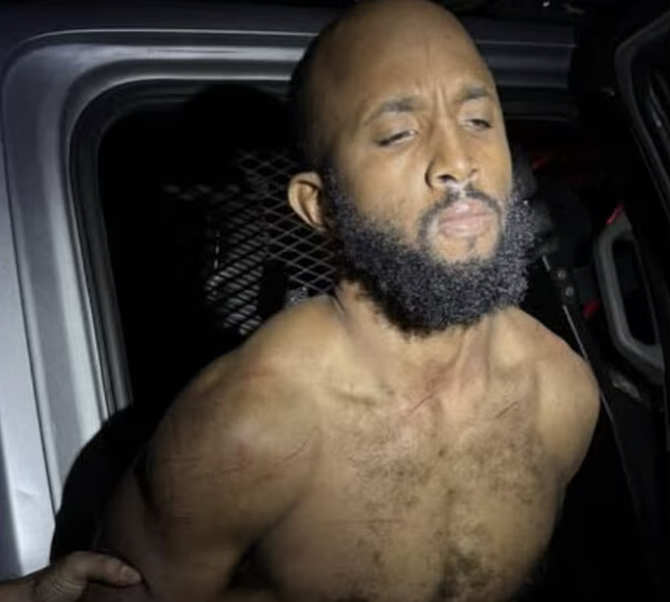 Tomal Bowe pictured at time of arrest in Florida.