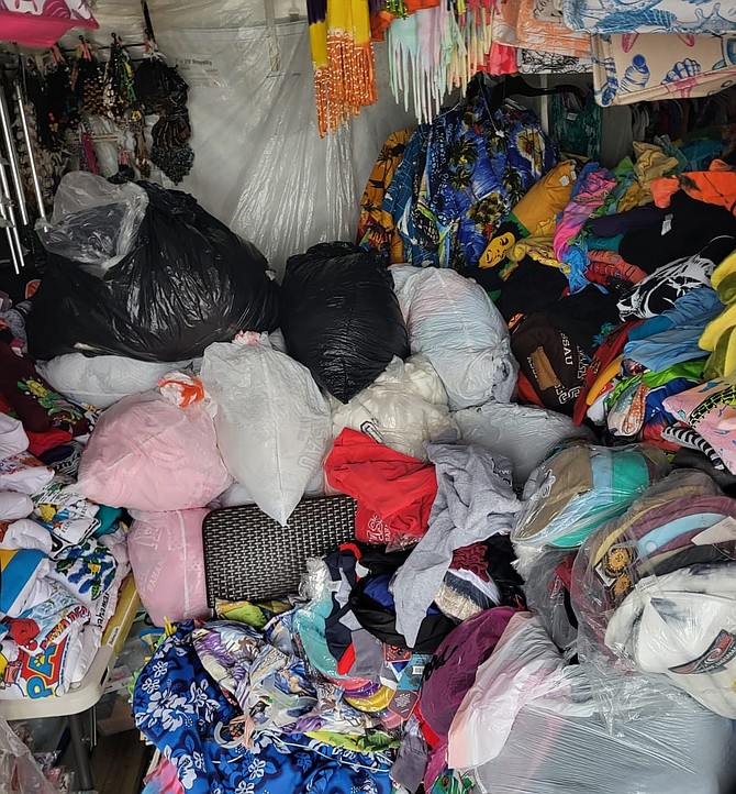 Straw vendors at Fort Charlotte found their stalls ransacked and stripped of merchandise on December 9, 2025