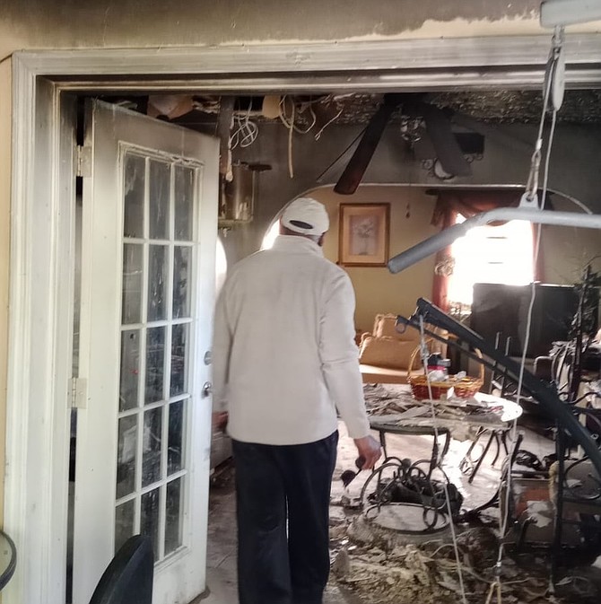 Dion Brown faces uncertainty after he lost his home of ten years in
Grand Bahama to fire which appears to have started in his kitchen.