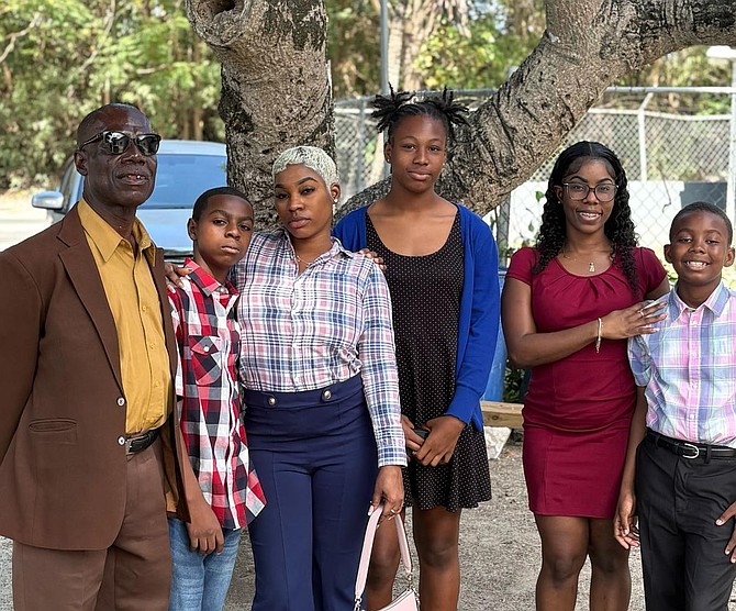 Vincent Hepburn pictured with family.