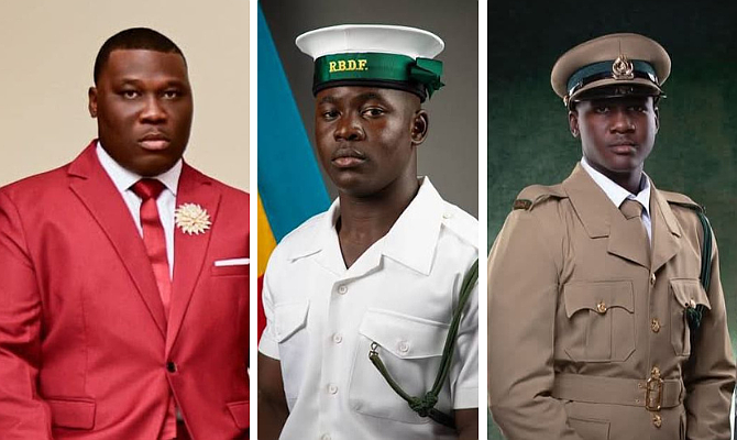 Cousins Jonathan Johnson, Ashantio Johnson, and Demeris Armbrister