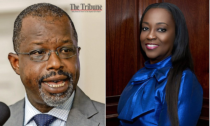 Wayne Munroe (left) and Ormanique Bowe