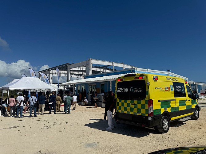 An aviation-spec ambulance deployed at newly opened Mayaguana International Airport as part of Heads of Agreement between the Government of The Bahamas, Bahamas Aviation Climate and Severe Weather Network (BACSWN) and Response Plus Medical (RPM).