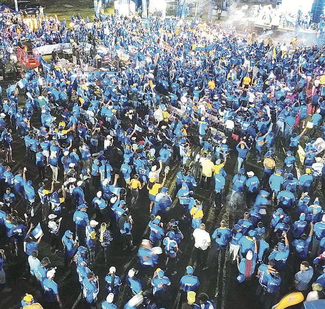 PLP rally at Thomas A Robinson Stadium on April 27, 2026. Photo: Christopher Smith