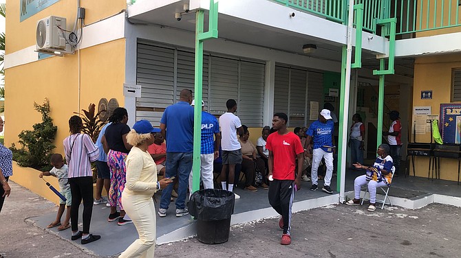 A polling station at CI Gibson on May 12, 2026.