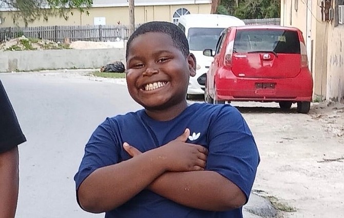 Eight-year-old Duran Saunders